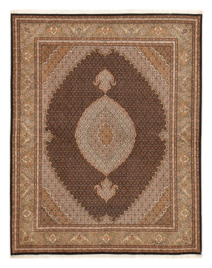 Persisk matta - Tabriz - Royal - 250 x 202 cm - mörkbrun