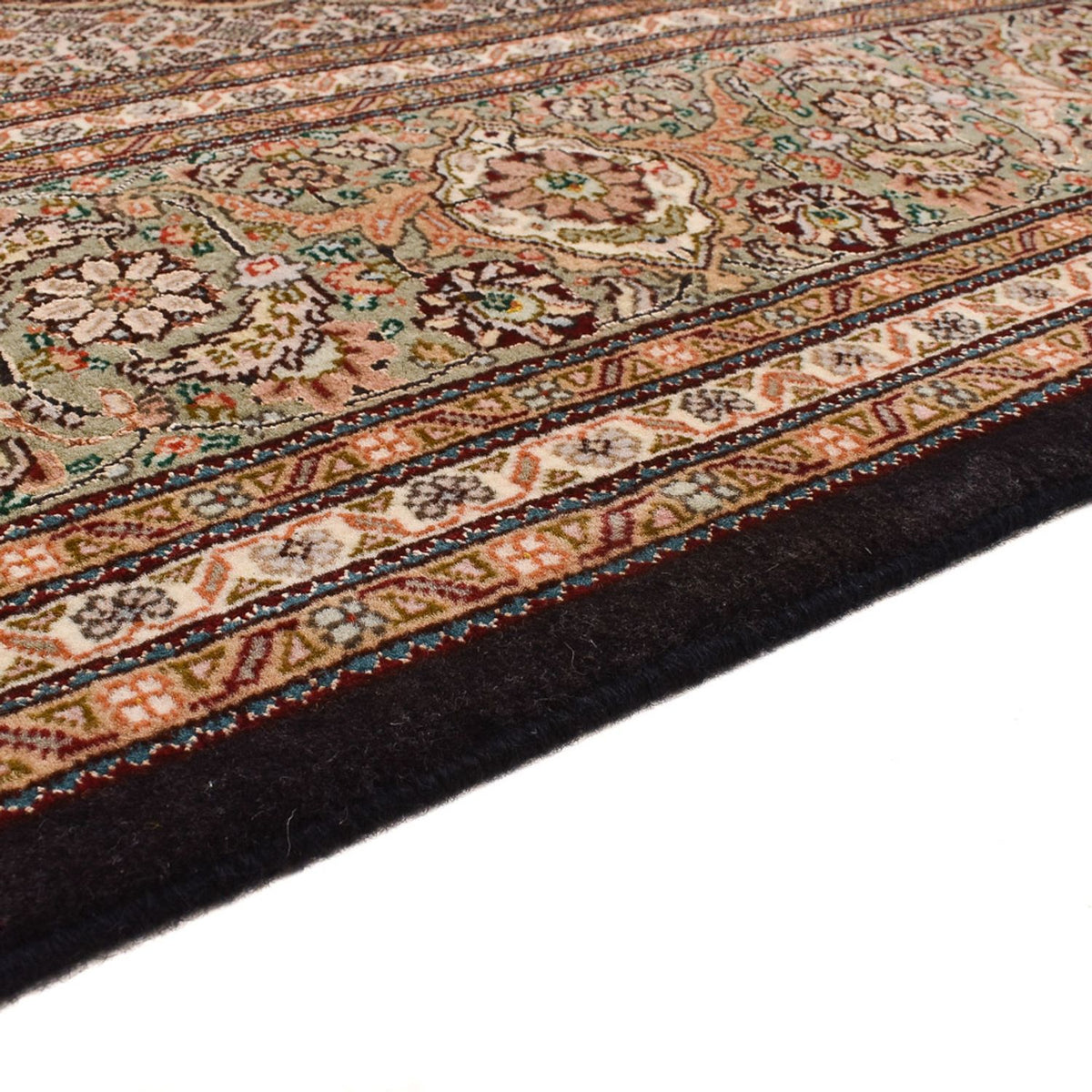 Persisk matta - Tabriz - Royal - 250 x 202 cm - mörkbrun