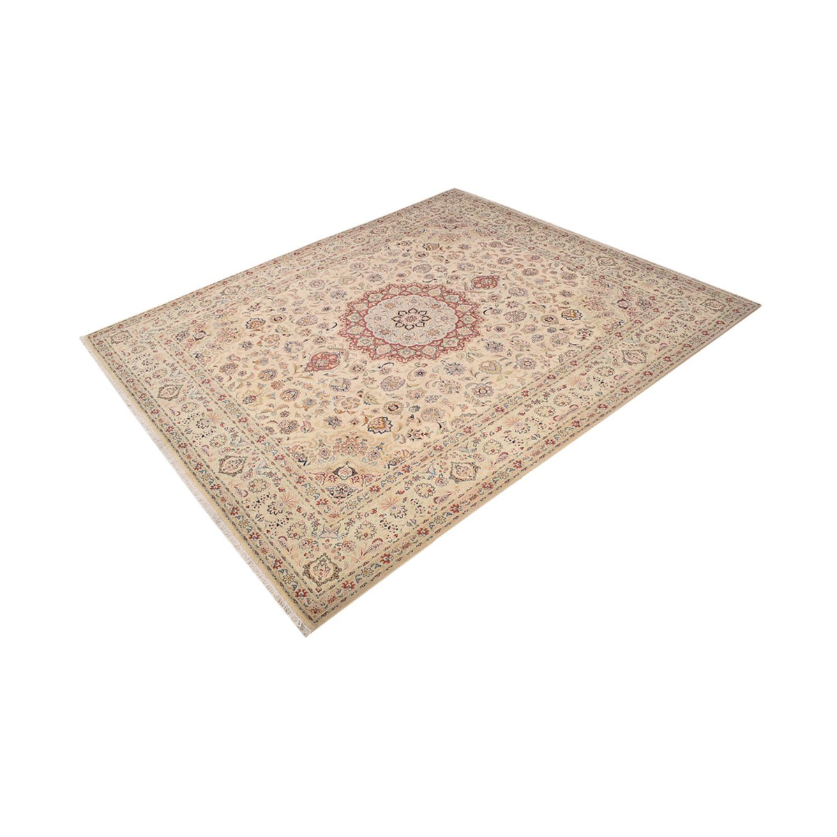 Persisk matta - Tabriz - Royal - 349 x 298 cm - beige