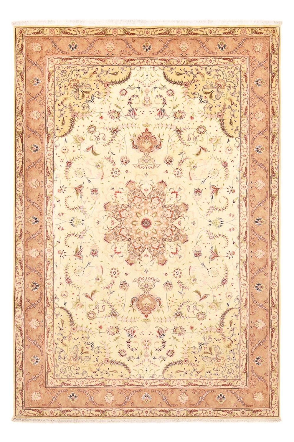 Persisk matta - Tabriz - Royal - 300 x 200 cm - ljusbeige