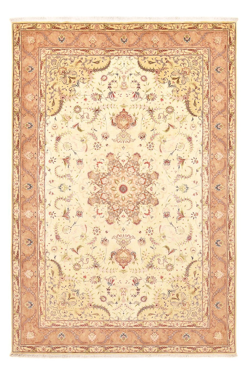 Persisk matta - Tabriz - Royal - 300 x 200 cm - ljusbeige