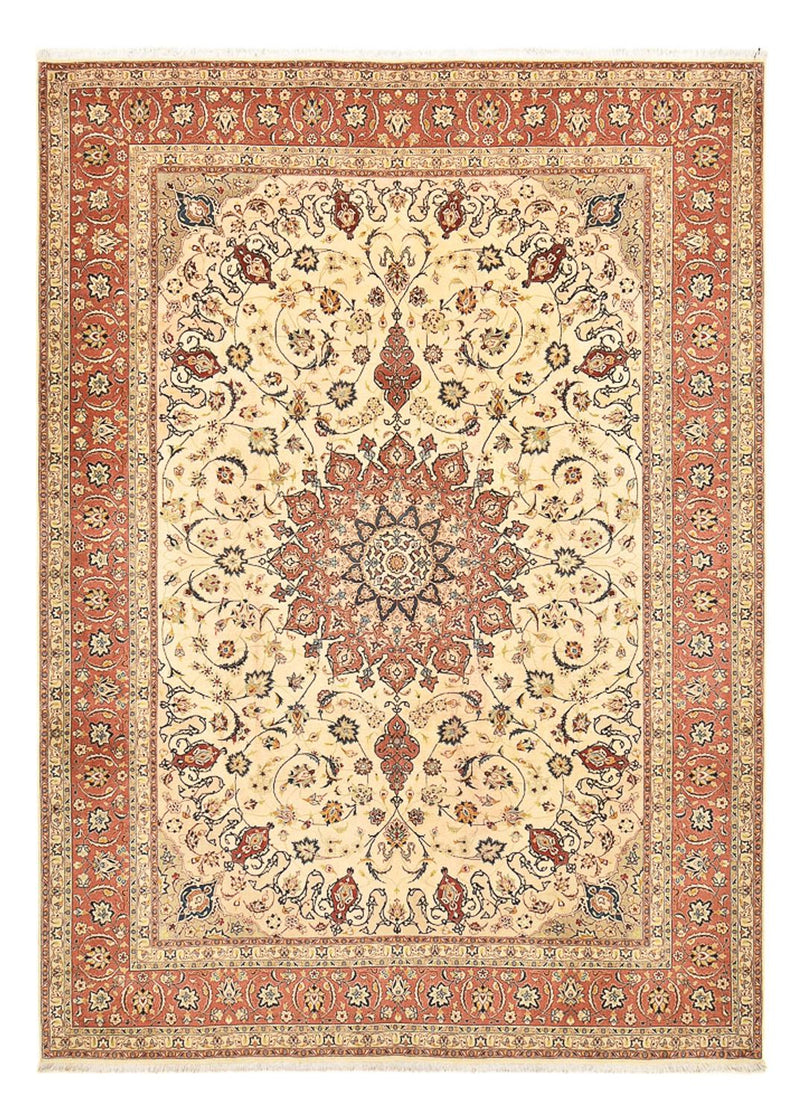 Persisk matta - Tabriz - Royal - 358 x 250 cm - ljusbeige