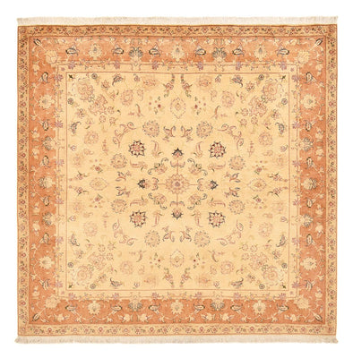 Persisk matta - Tabriz - Royal kvadrat  - 207 x 202 cm - ljusbeige