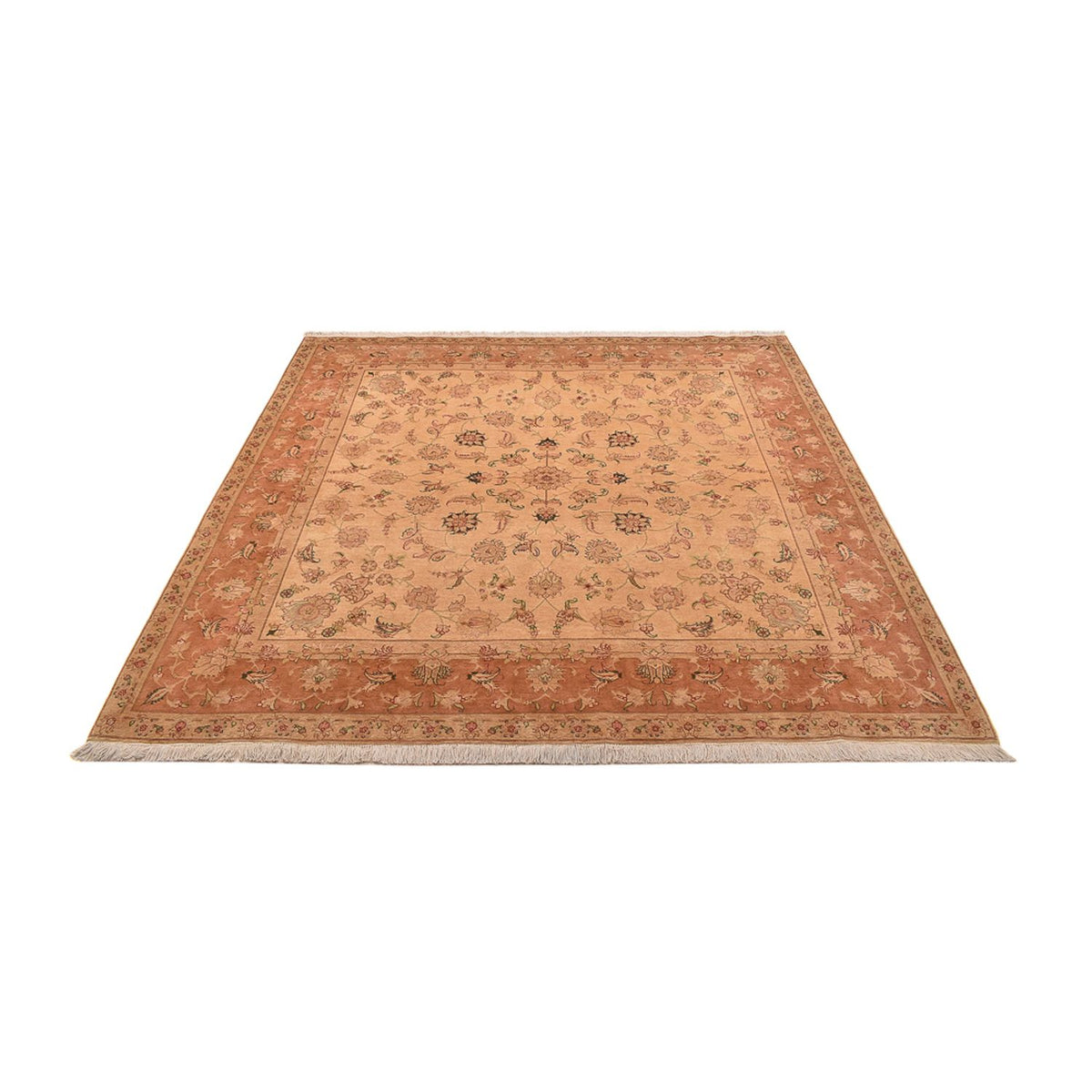 Persisk matta - Tabriz - Royal kvadrat  - 207 x 202 cm - ljusbeige