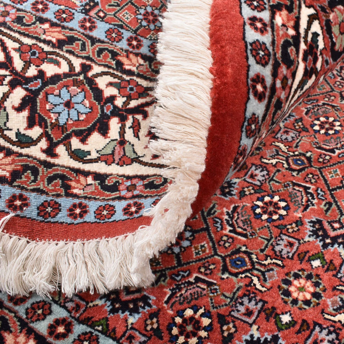 Persisk matta - Bijar runt  - 155 x 155 cm - ljusröd