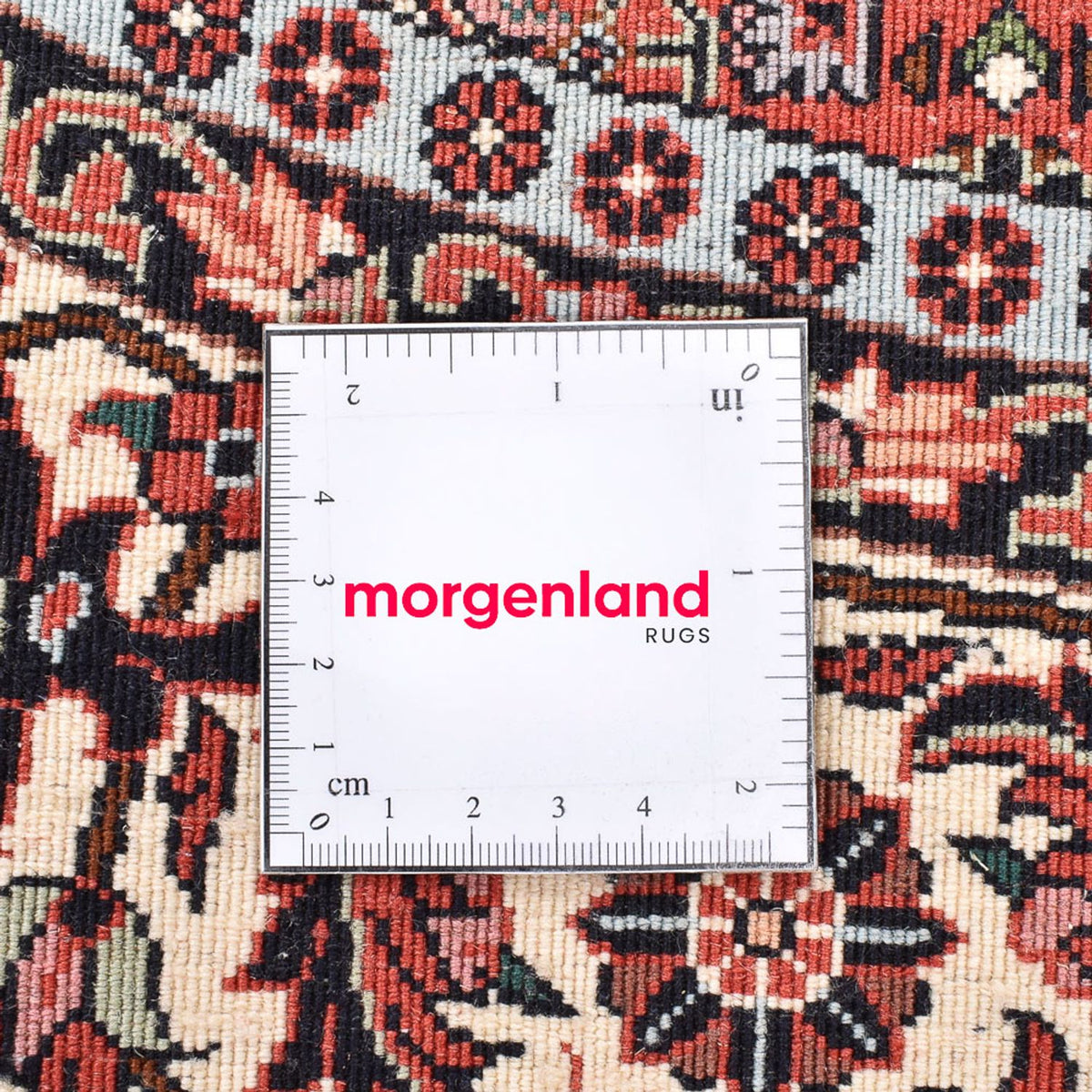 Persisk matta - Bijar runt  - 155 x 155 cm - ljusröd