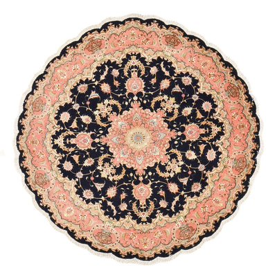 Persisk matta - Tabriz - Premium runt  - 150 x 150 cm - flerfärgad