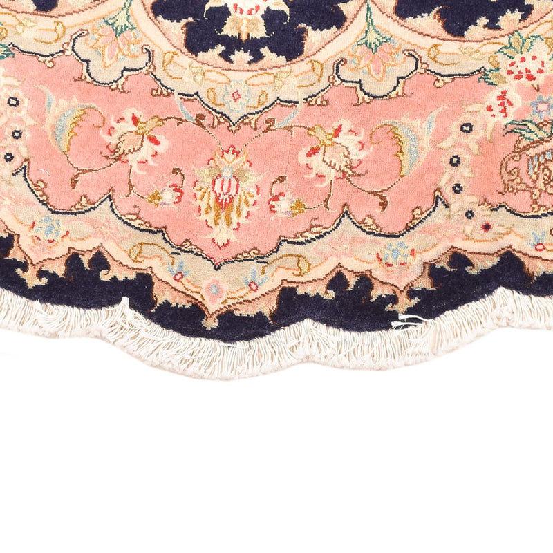 Persisk matta - Tabriz - Premium runt  - 150 x 150 cm - flerfärgad