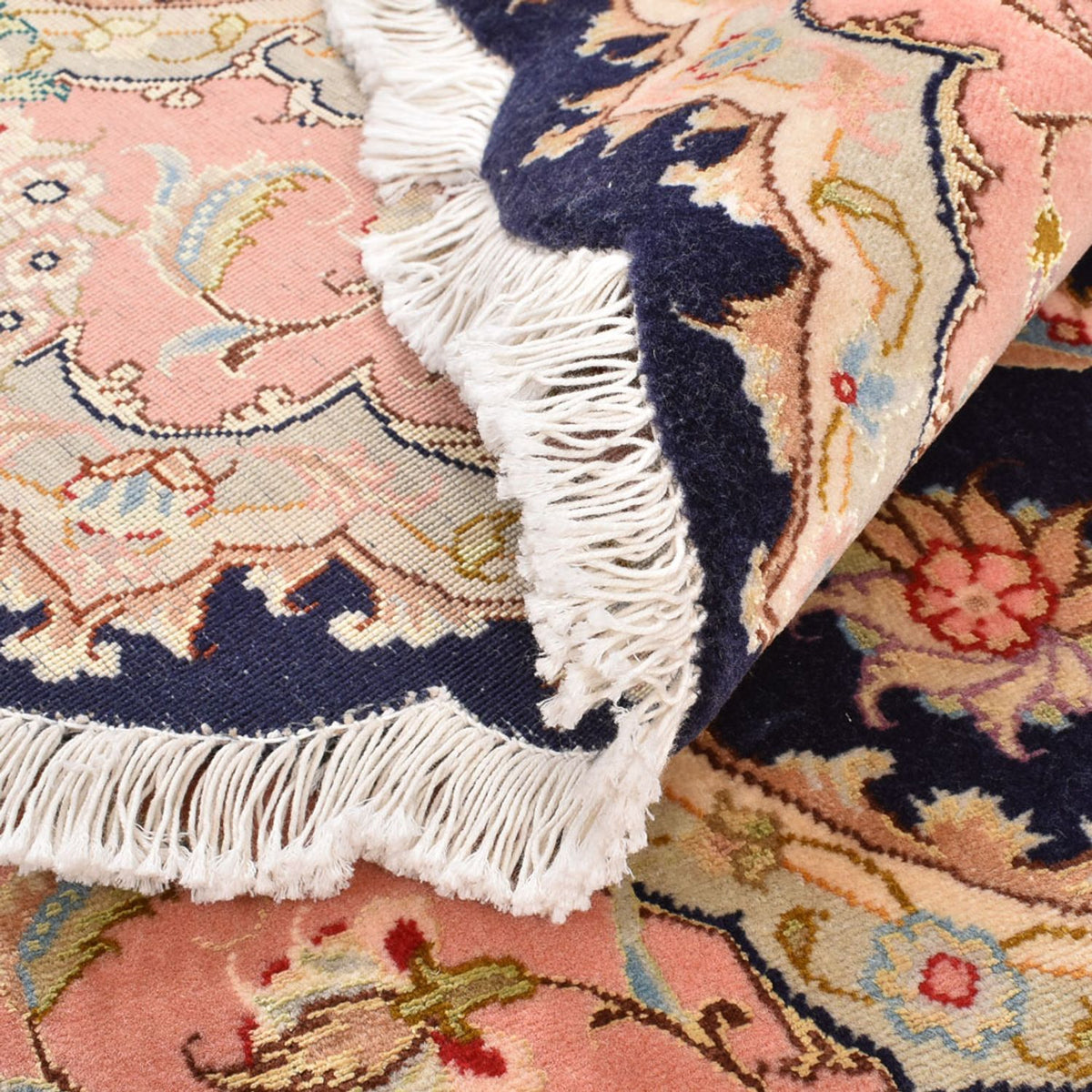 Persisk matta - Tabriz - Premium runt  - 150 x 150 cm - flerfärgad