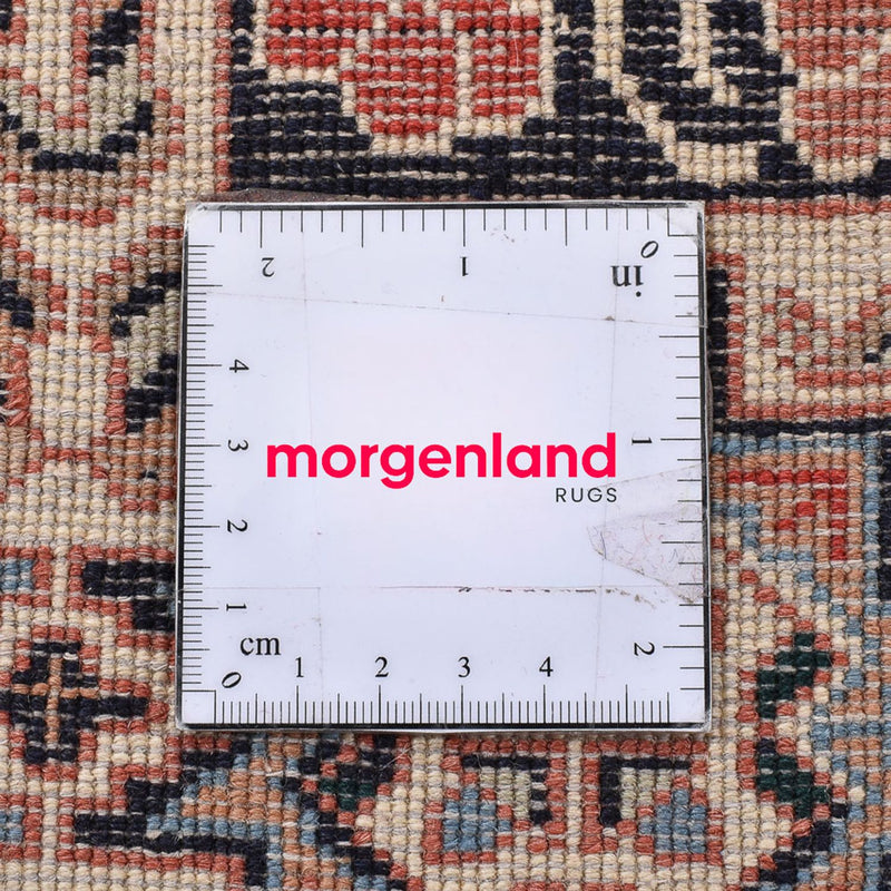 Gabbeh-matta - Kashkuli Persiska kvadrat  - 195 x 195 cm - mörk beige