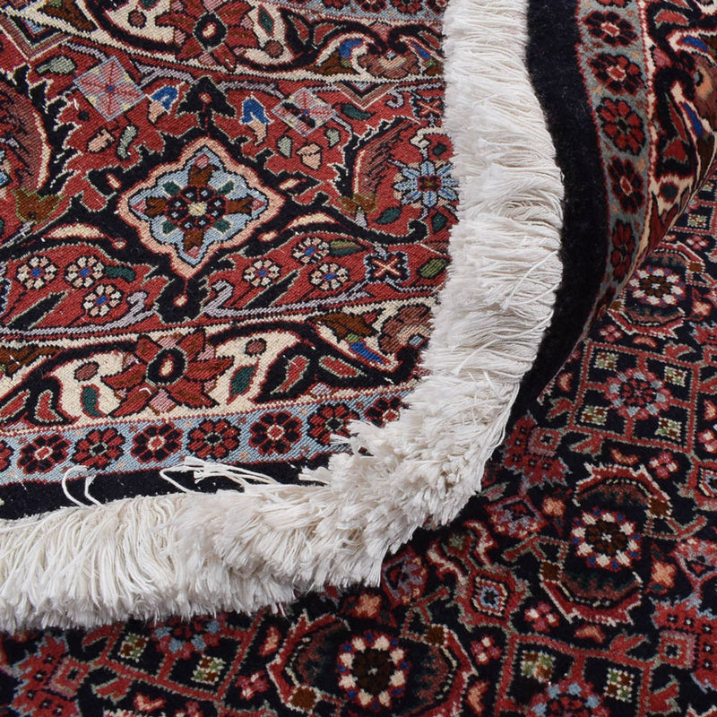 Persisk matta - Bijar runt  - 300 x 300 cm - mörkröd