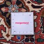 Persisk matta - Bijar runt  - 300 x 300 cm - mörkröd