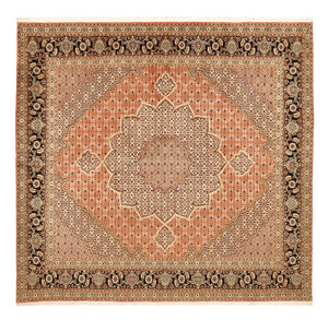 Persisk matta - Tabriz - Royal kvadrat  - 253 x 245 cm - mörk beige