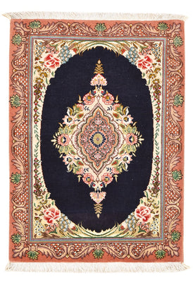 Persisk matta - Tabriz - Royal - 90 x 60 cm - mörkblå