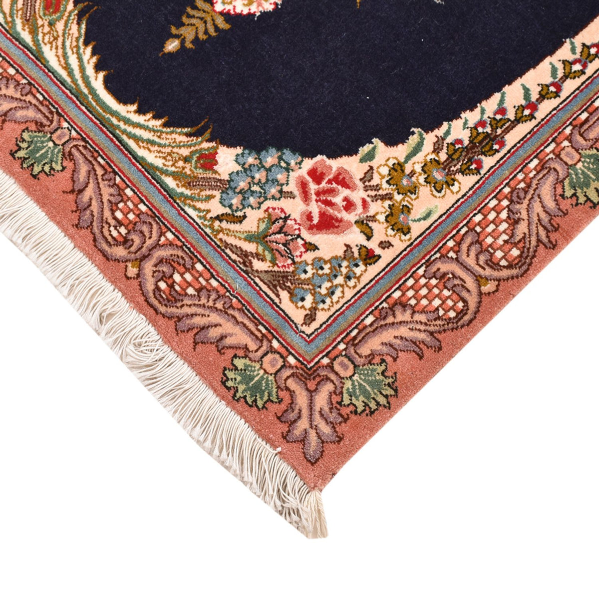 Persisk matta - Tabriz - Royal - 90 x 60 cm - mörkblå