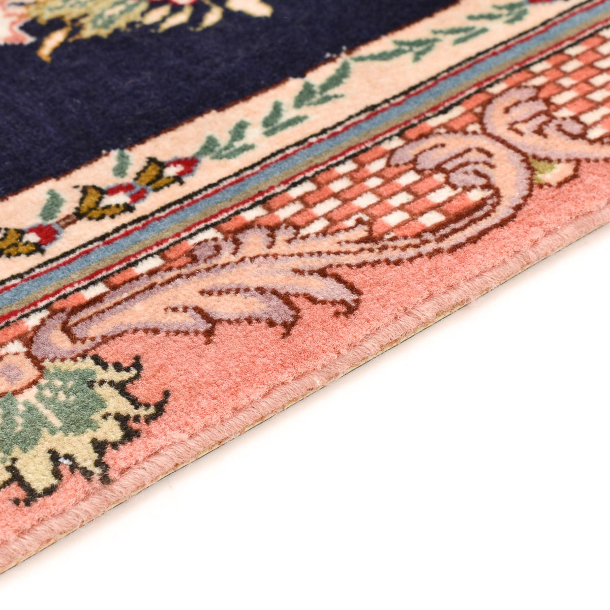 Persisk matta - Tabriz - Royal - 90 x 60 cm - mörkblå