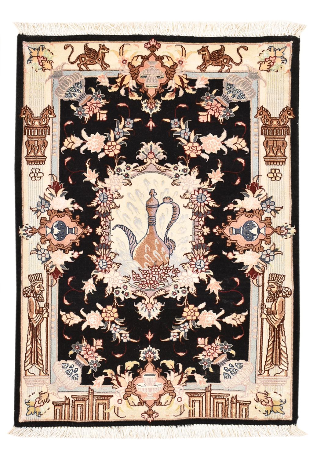 Persisk matta - Tabriz - Royal - 90 x 60 cm - flerfärgad