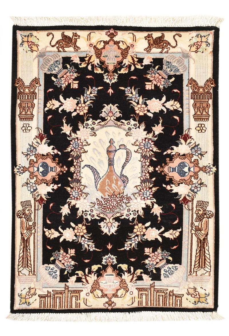 Persisk matta - Tabriz - Royal - 90 x 60 cm - flerfärgad