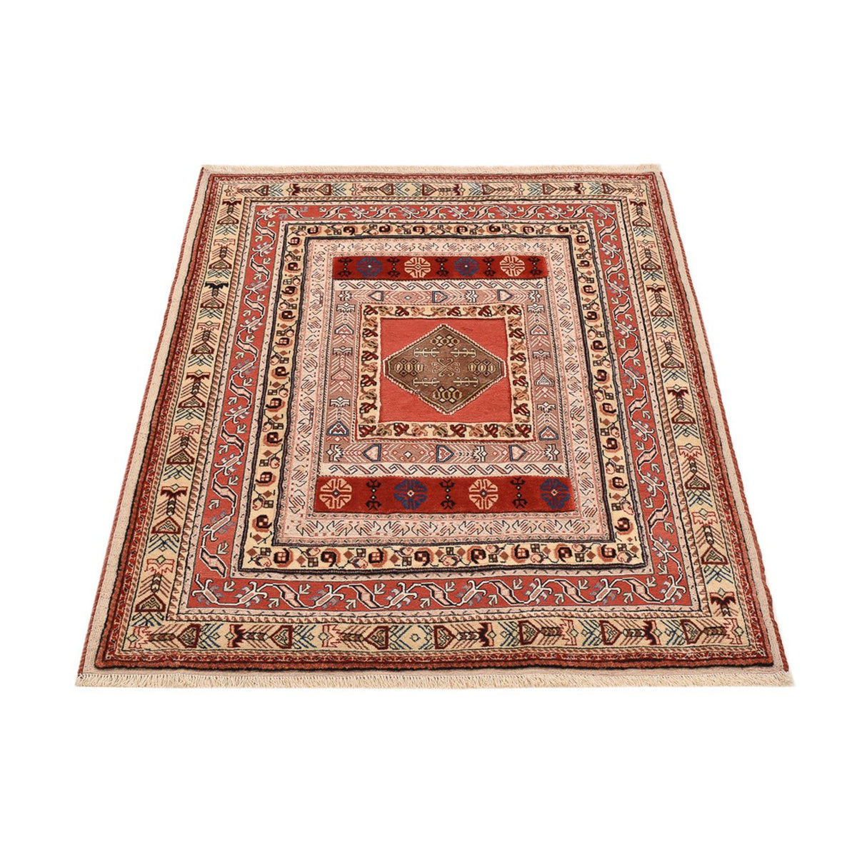 Kelim Carpet - orientalisk matta - 155 x 117 cm - flerfärgad