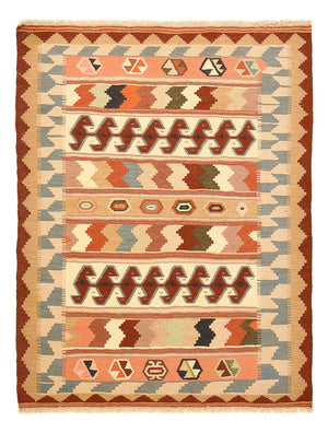 Kelim Carpet - orientalisk matta - 147 x 110 cm - flerfärgad