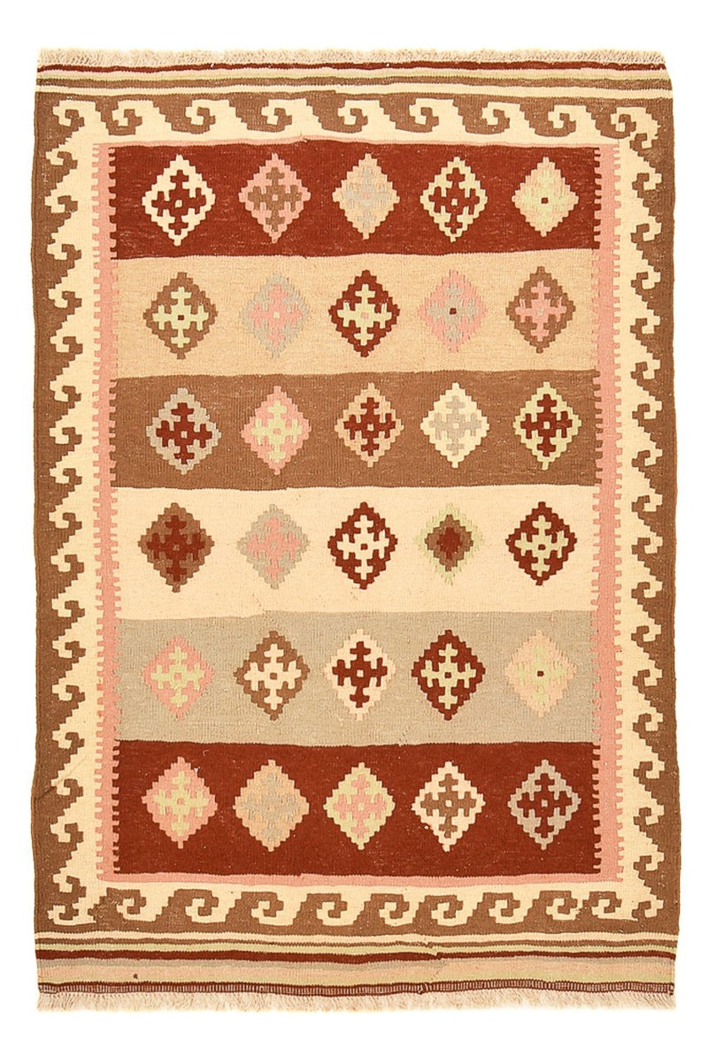 Kelim Carpet - orientalisk matta - 147 x 100 cm - flerfärgad