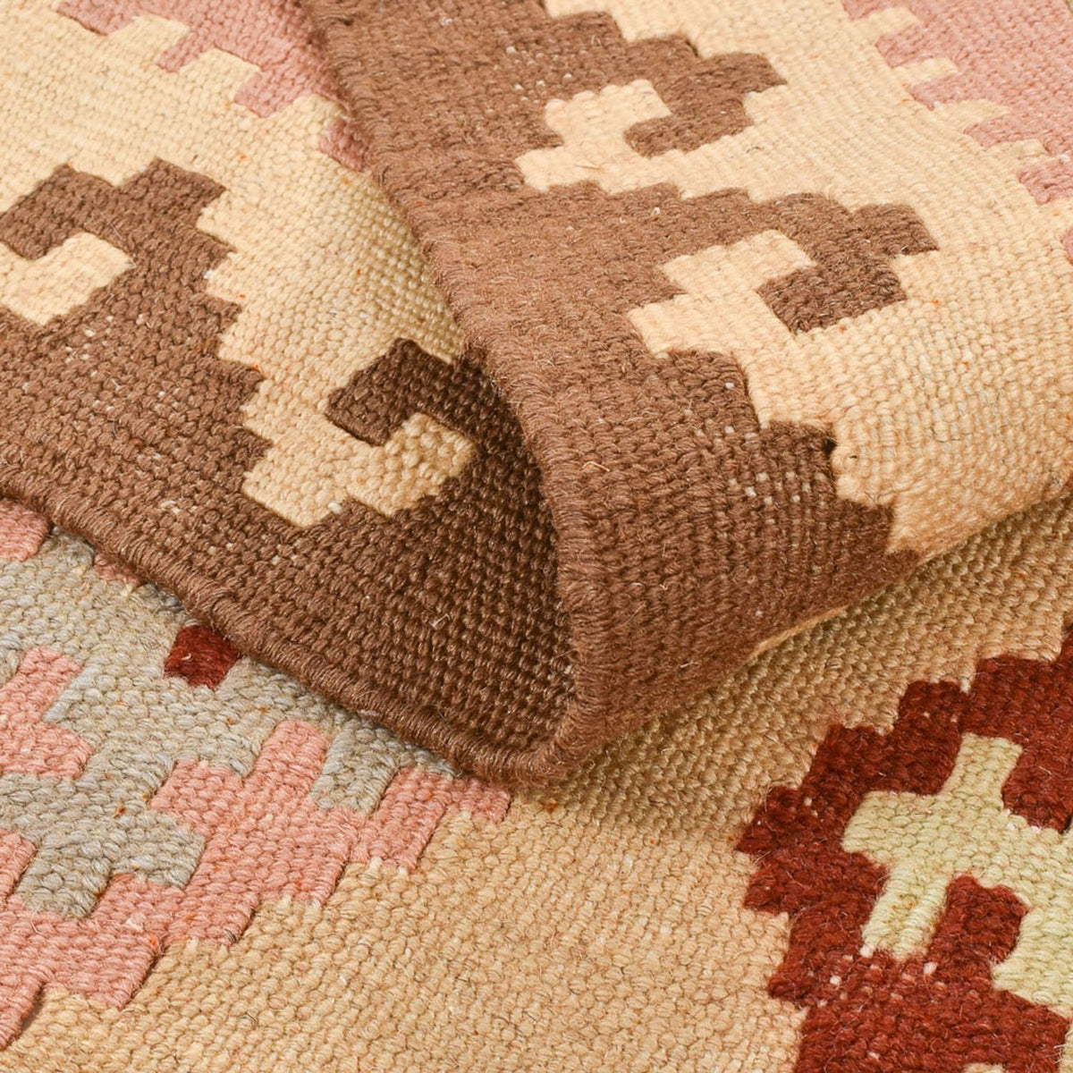 Kelim Carpet - orientalisk matta - 147 x 100 cm - flerfärgad