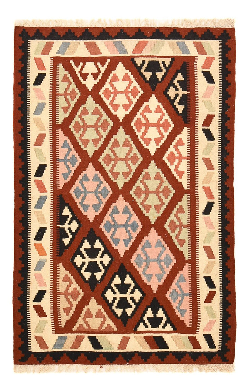 Kelim Carpet - orientalisk matta - 153 x 100 cm - flerfärgad