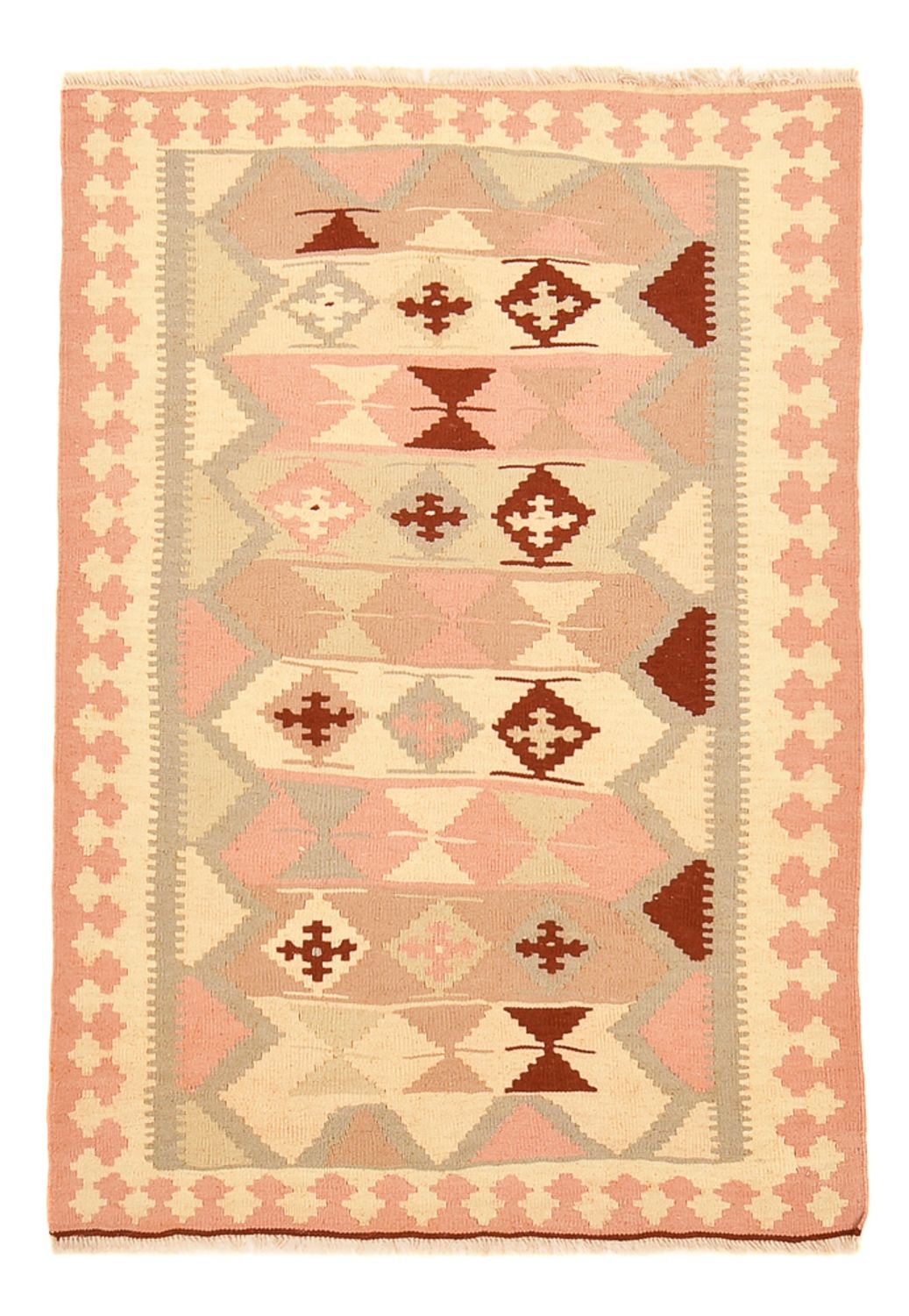 Kelim Carpet - orientalisk matta - 145 x 100 cm - flerfärgad