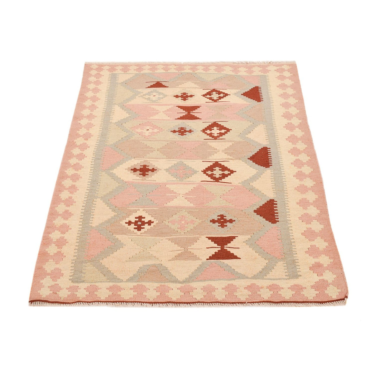 Kelim Carpet - orientalisk matta - 145 x 100 cm - flerfärgad