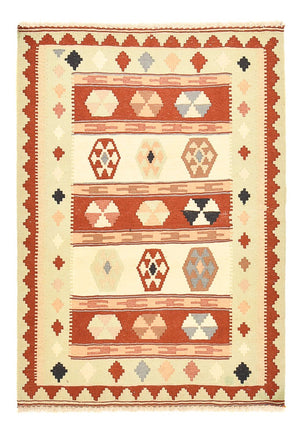 Kelim Carpet - orientalisk matta - 145 x 100 cm - flerfärgad