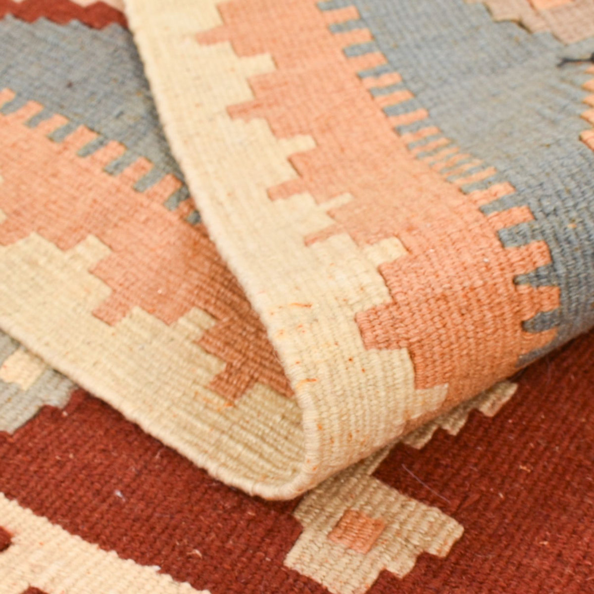 Kelim Carpet - orientalisk matta - 143 x 102 cm - flerfärgad