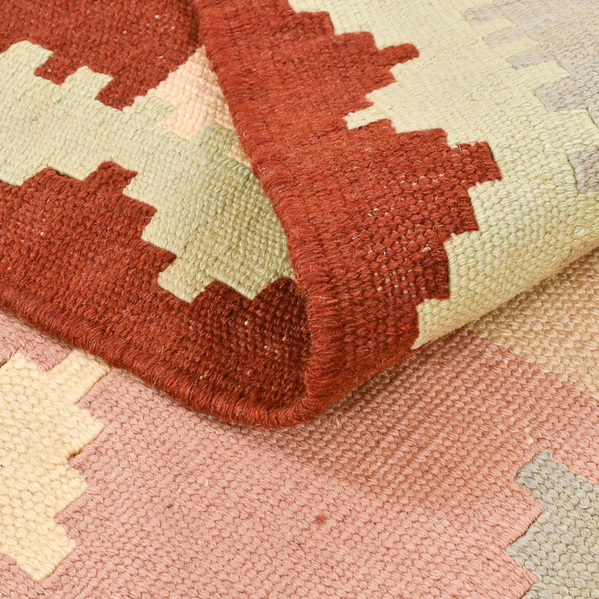 Kelim Carpet - orientalisk matta - 147 x 100 cm - flerfärgad