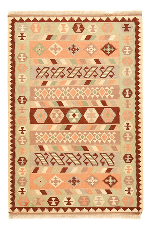 Kelim Carpet - orientalisk matta - 147 x 98 cm - flerfärgad