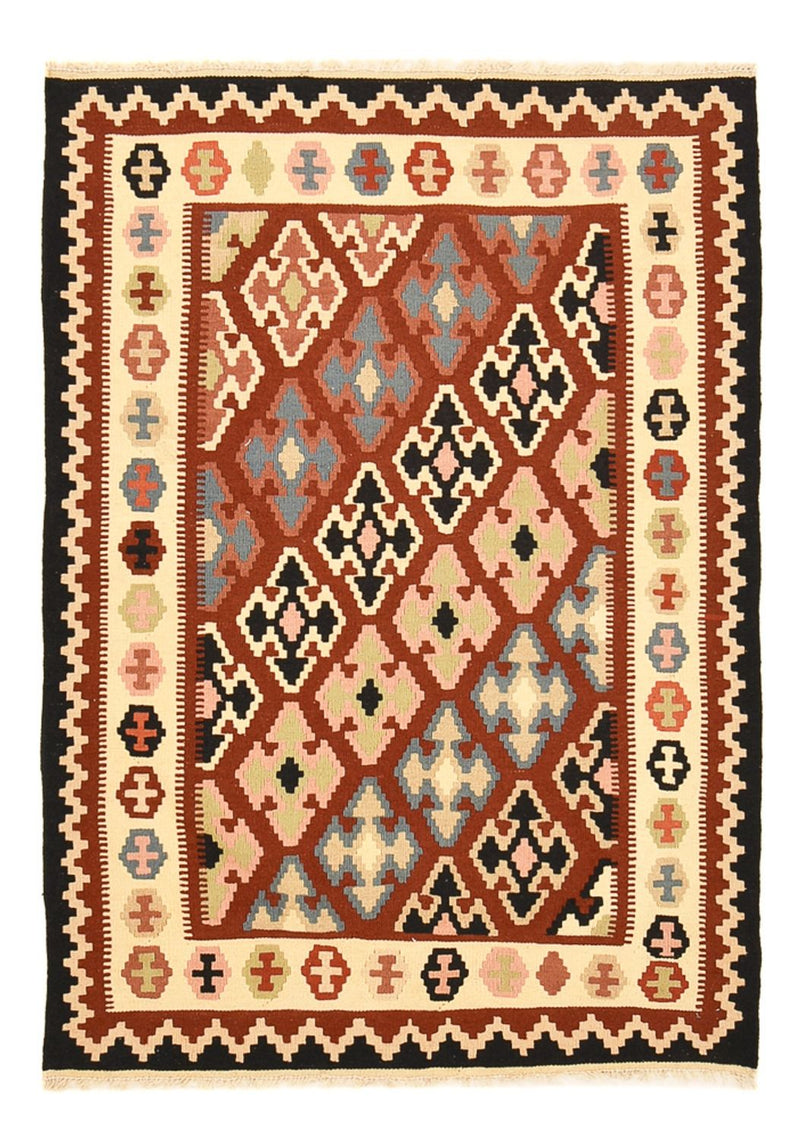 Kelim Carpet - orientalisk matta - 150 x 106 cm - flerfärgad