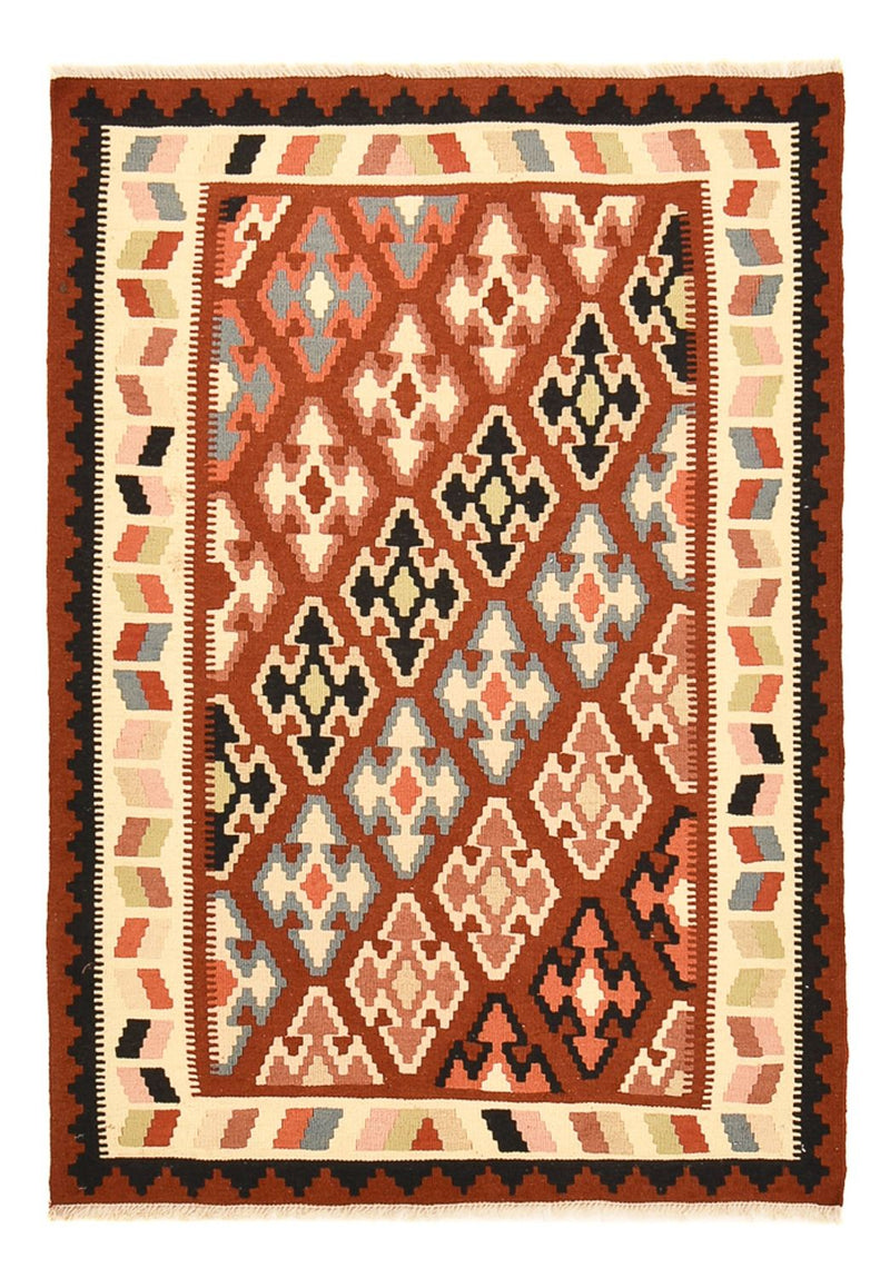 Kelim Carpet - orientalisk matta - 145 x 105 cm - flerfärgad