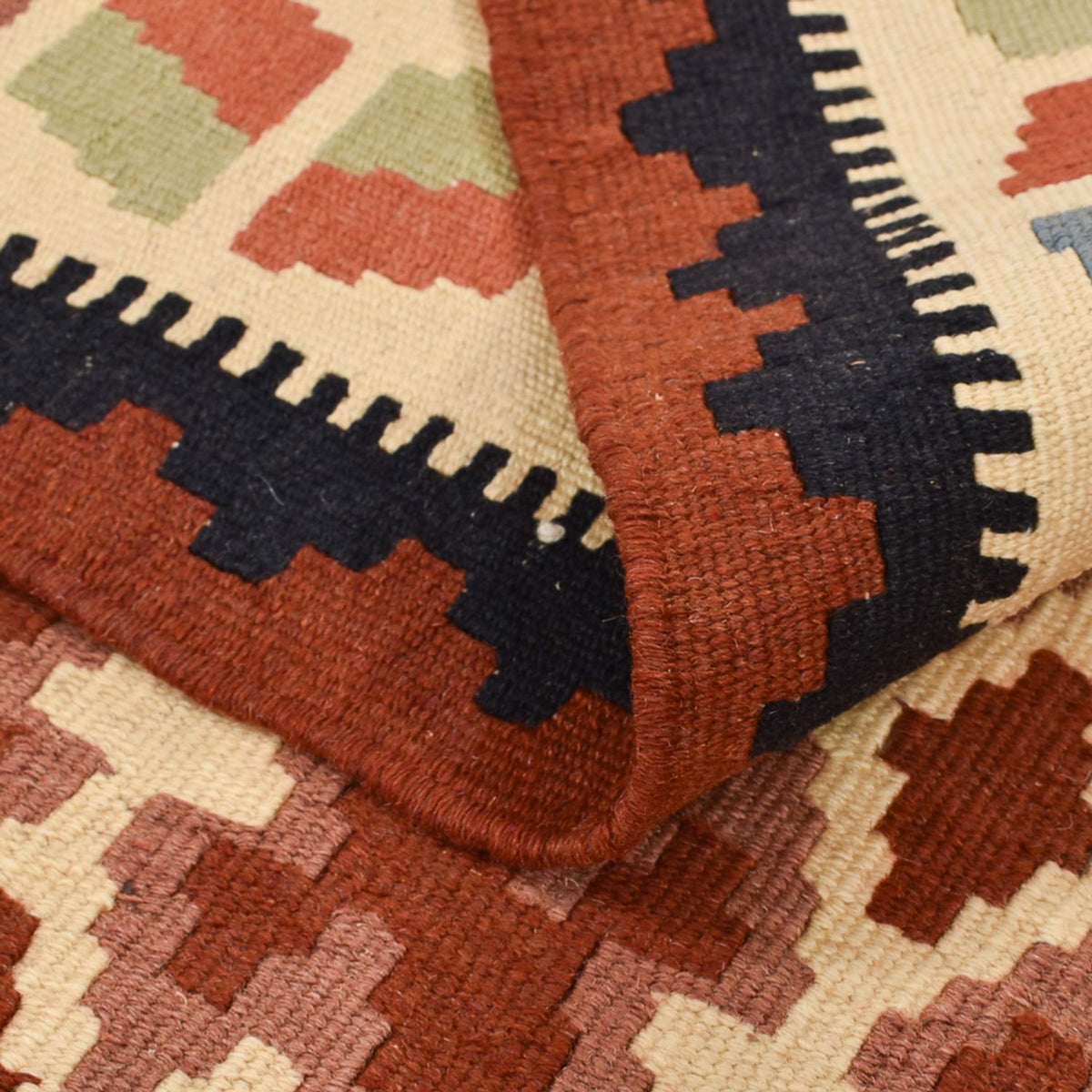 Kelim Carpet - orientalisk matta - 145 x 105 cm - flerfärgad