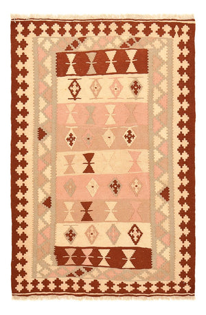 Kelim Carpet - orientalisk matta - 147 x 100 cm - flerfärgad