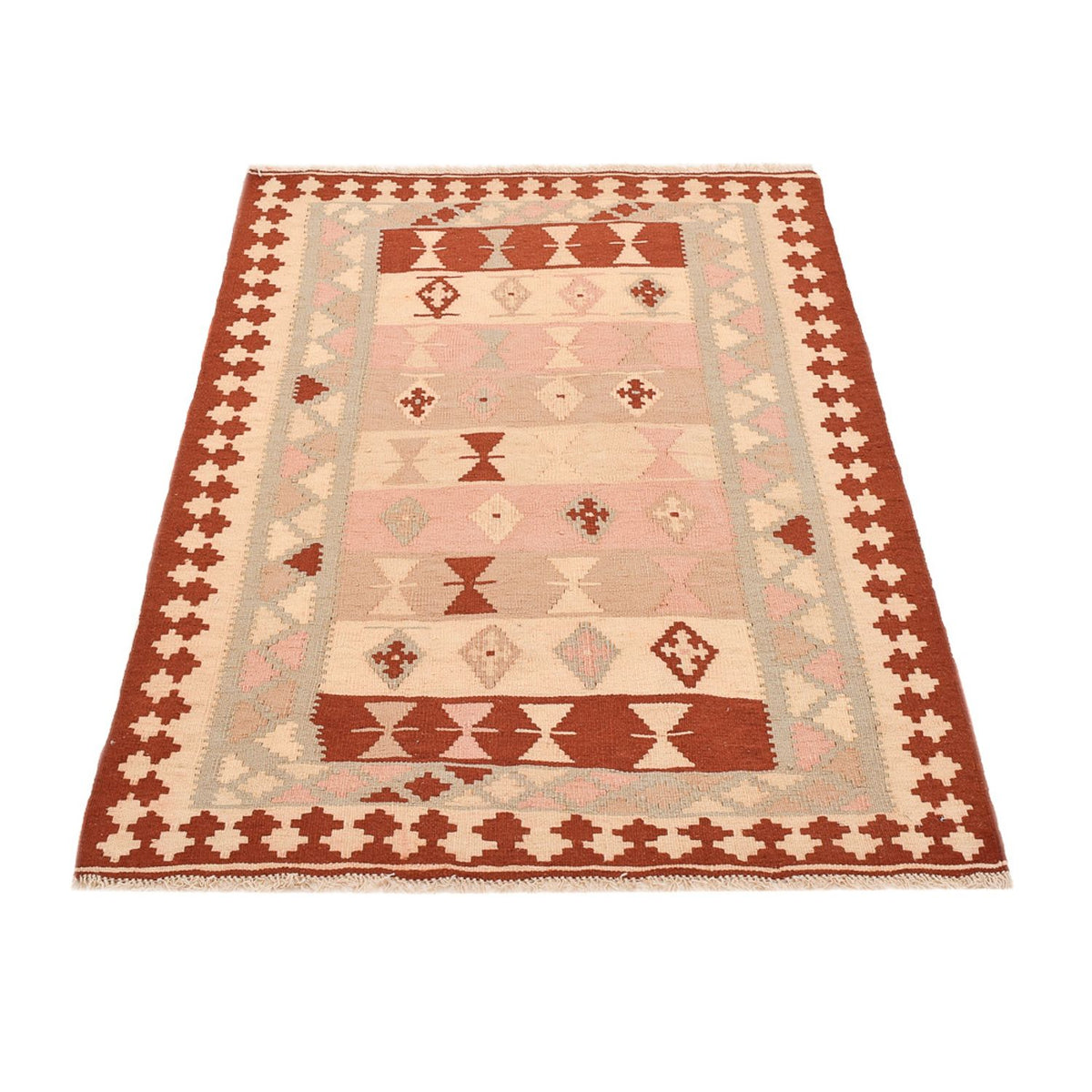 Kelim Carpet - orientalisk matta - 147 x 100 cm - flerfärgad