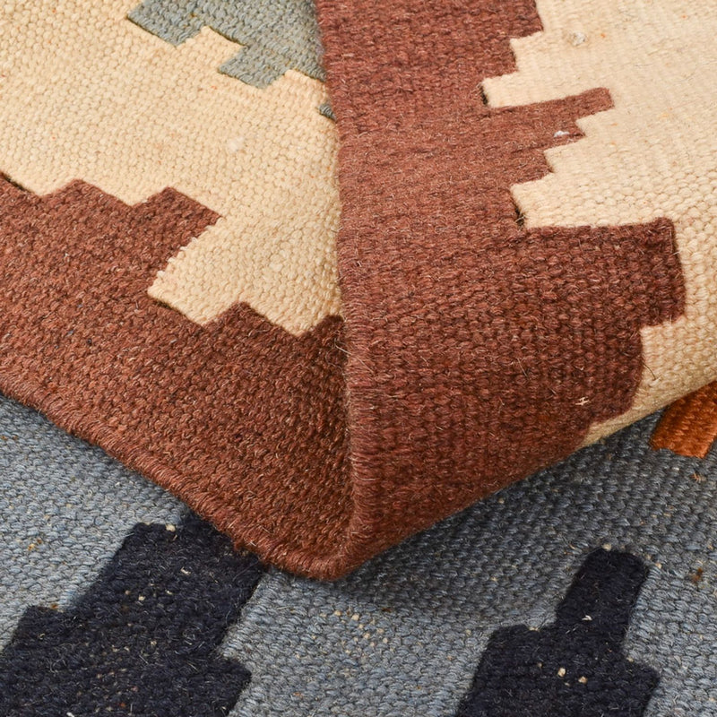 Kelim Carpet - orientalisk matta - 145 x 100 cm - flerfärgad