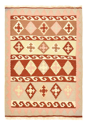 Kelim Carpet - orientalisk matta - 137 x 98 cm - flerfärgad