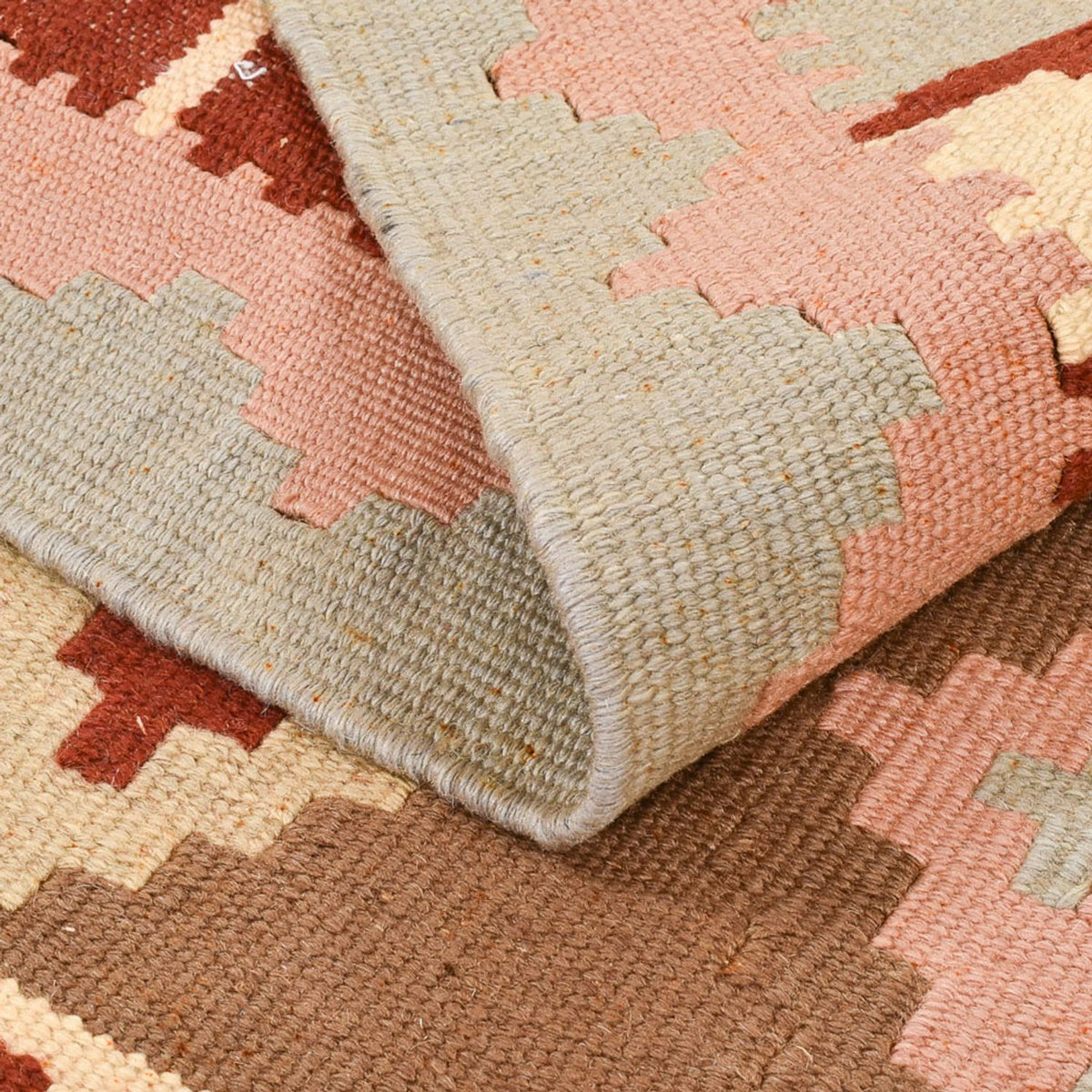 Kelim Carpet - orientalisk matta - 137 x 98 cm - flerfärgad