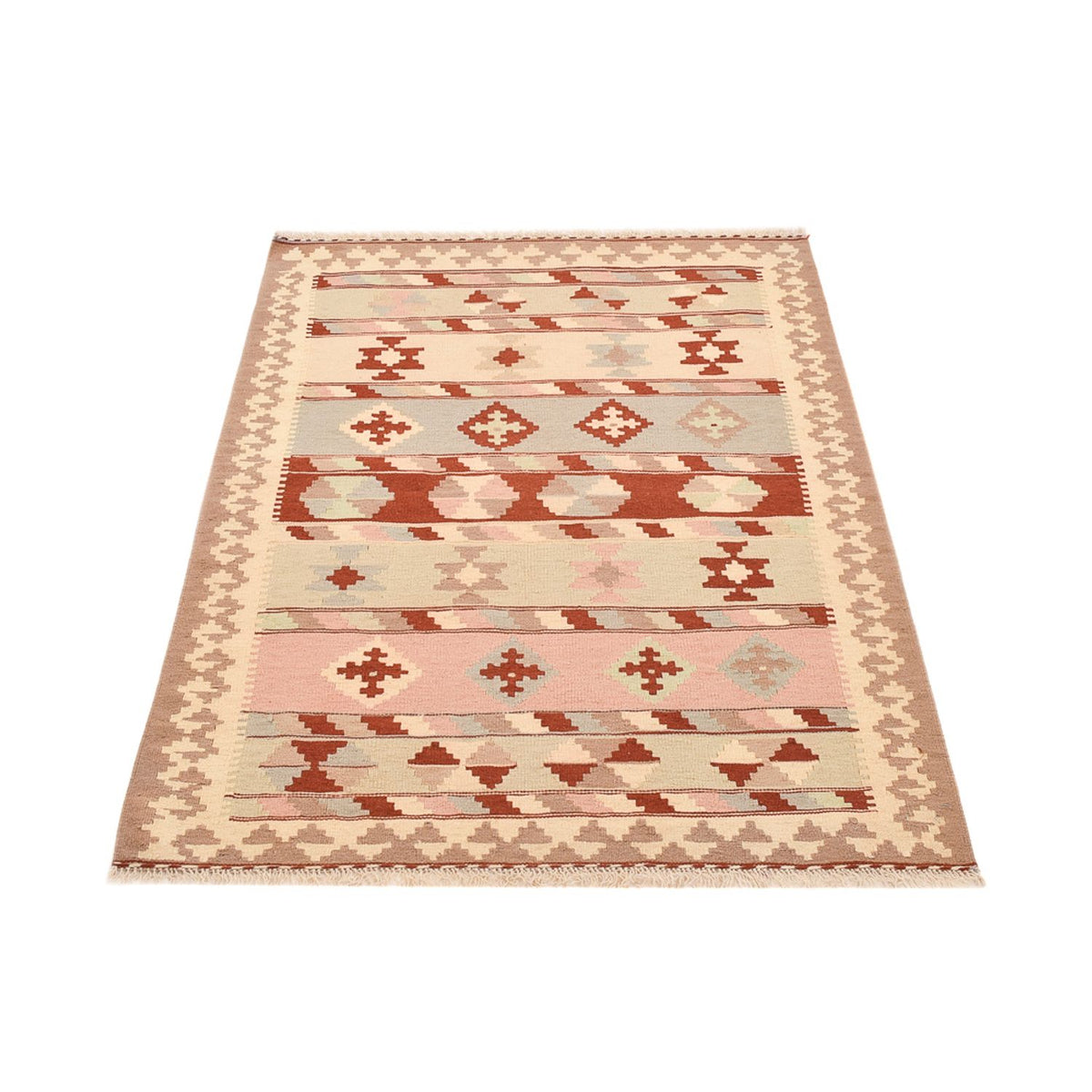 Kelim Carpet - orientalisk matta - 148 x 105 cm - flerfärgad