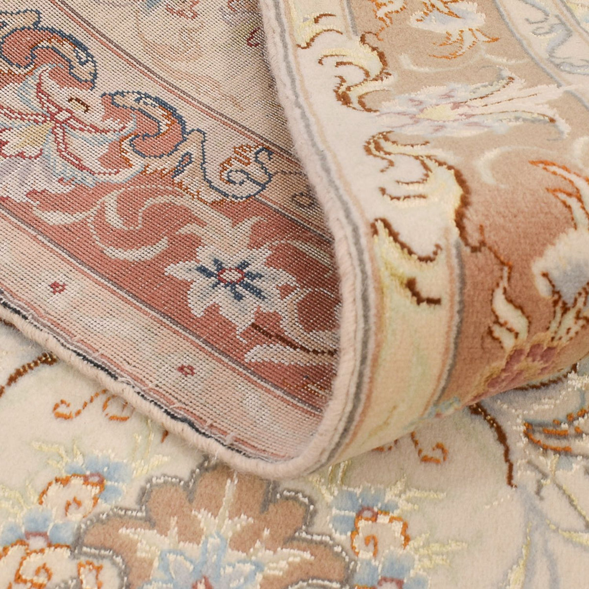 Runner Persisk matta - Tabriz - Royal - 370 x 87 cm - beige