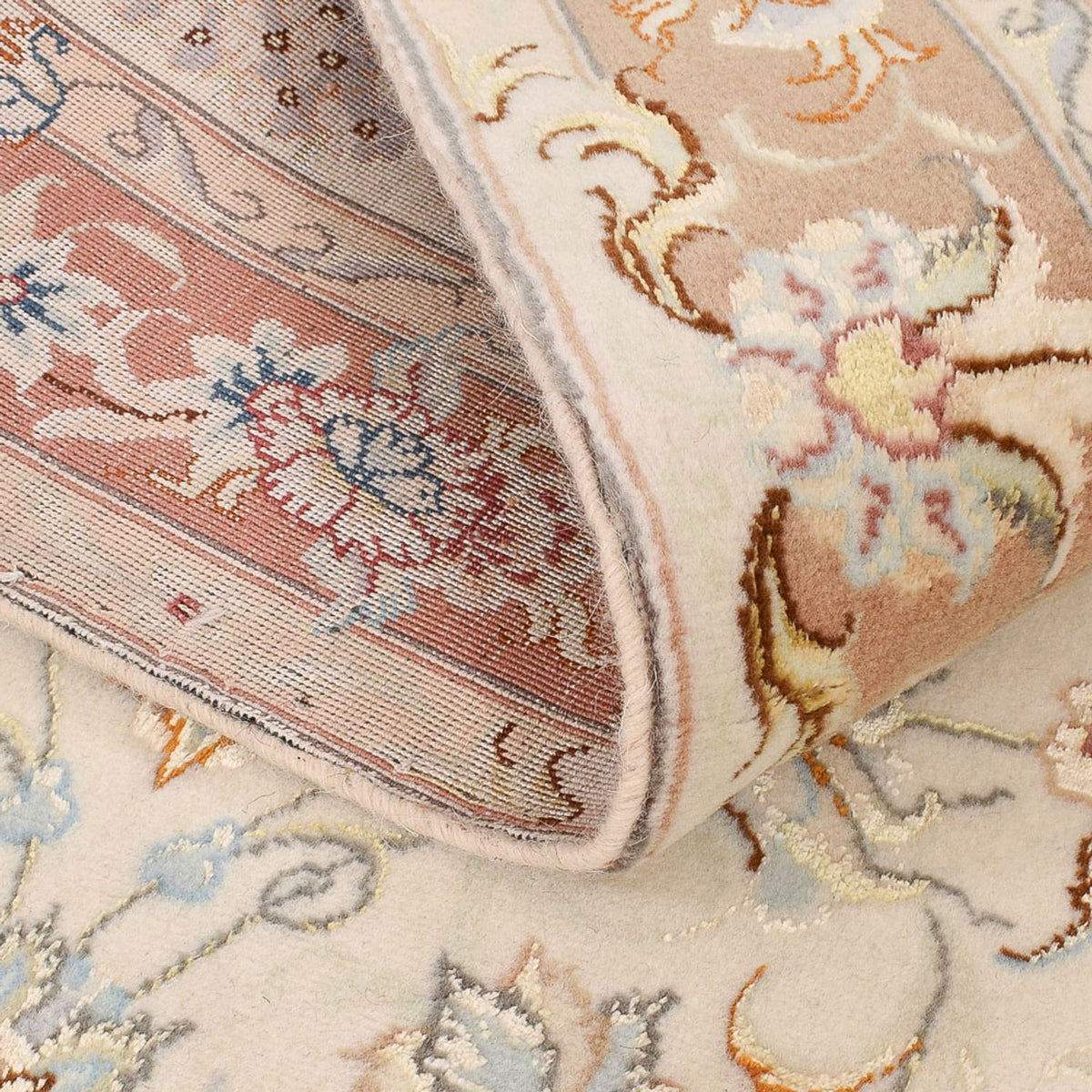 Runner Persisk matta - Tabriz - Royal - 372 x 87 cm - beige