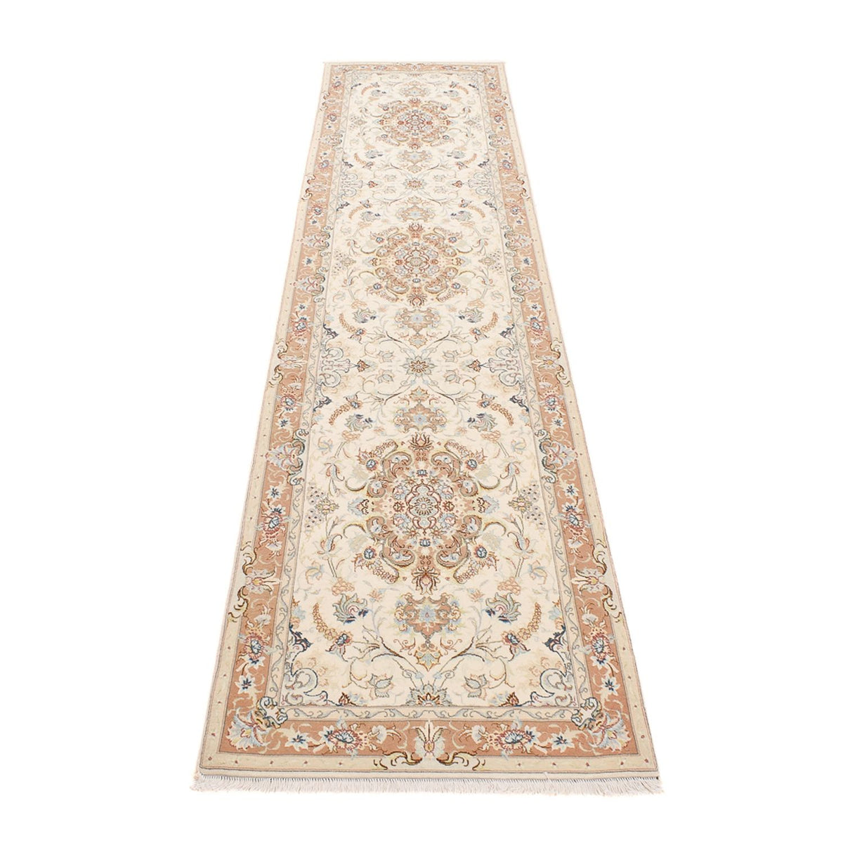 Runner Persisk matta - Tabriz - Royal - 372 x 87 cm - beige