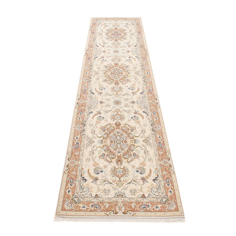 Runner Persisk matta - Tabriz - Royal - 372 x 87 cm - beige