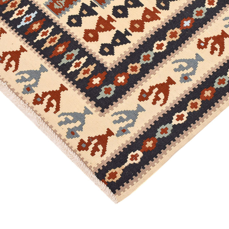 Kelim Carpet - orientalisk matta - 145 x 111 cm - flerfärgad