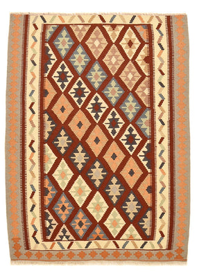 Kelim Carpet - orientalisk matta - 140 x 100 cm - flerfärgad