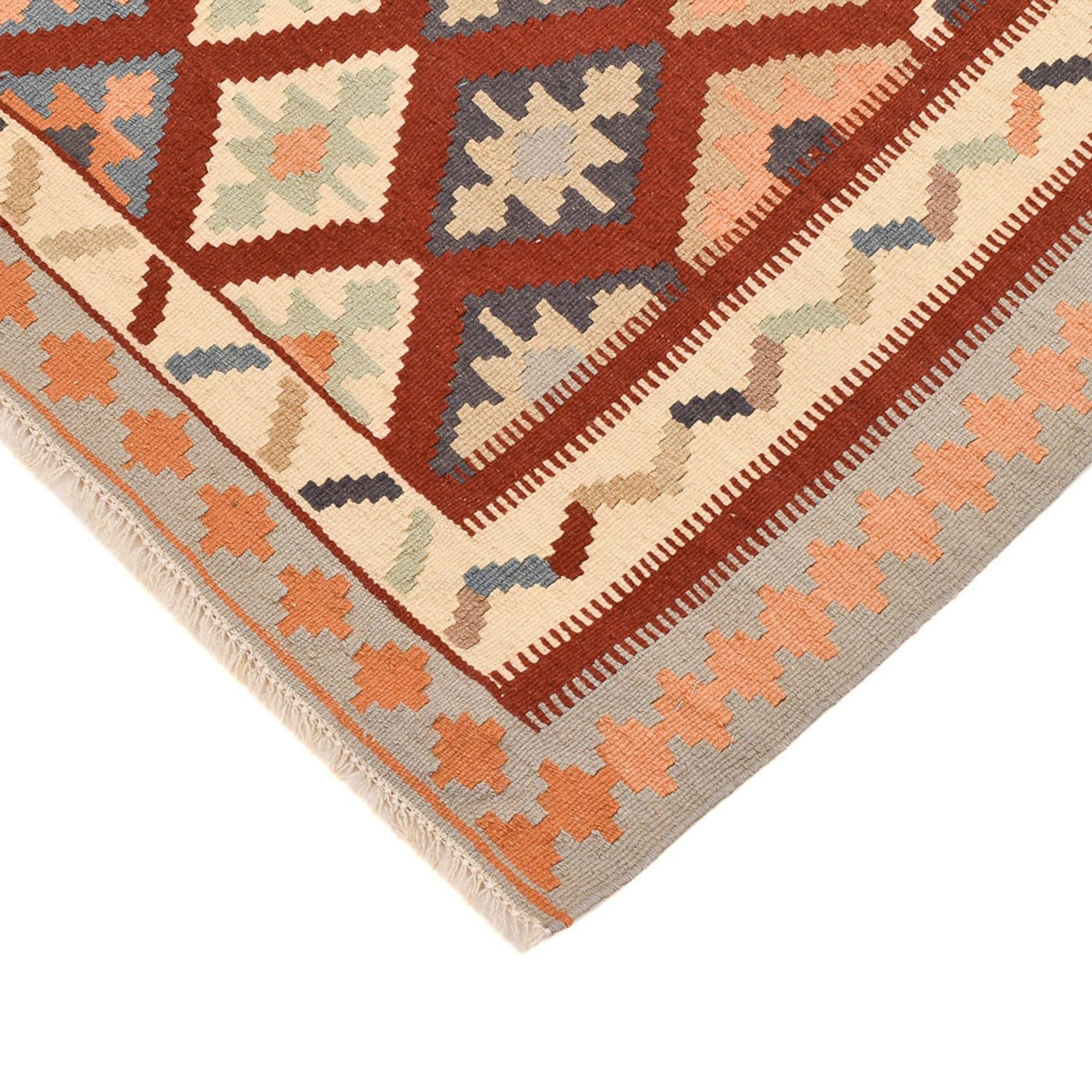 Kelim Carpet - orientalisk matta - 140 x 100 cm - flerfärgad