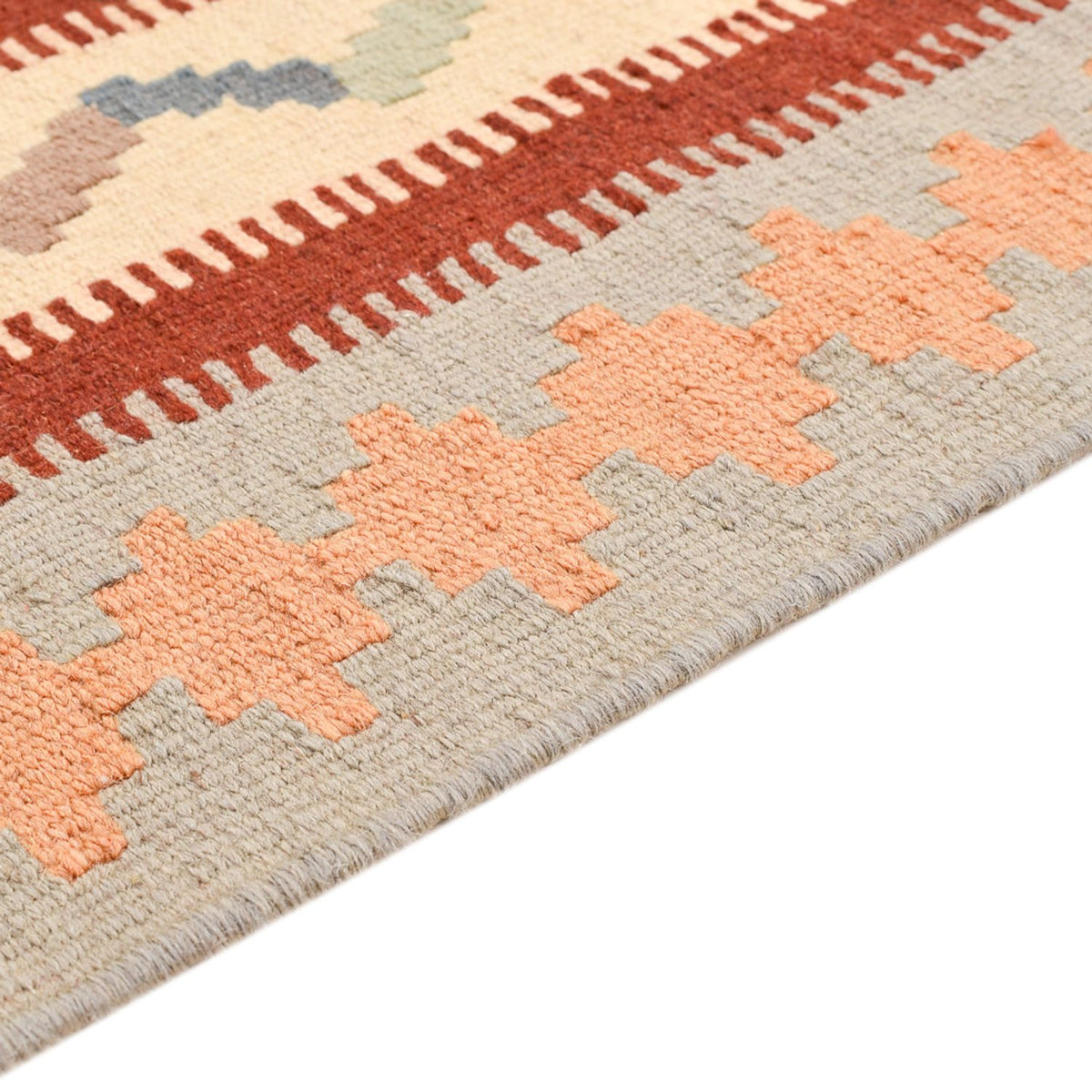 Kelim Carpet - orientalisk matta - 140 x 100 cm - flerfärgad